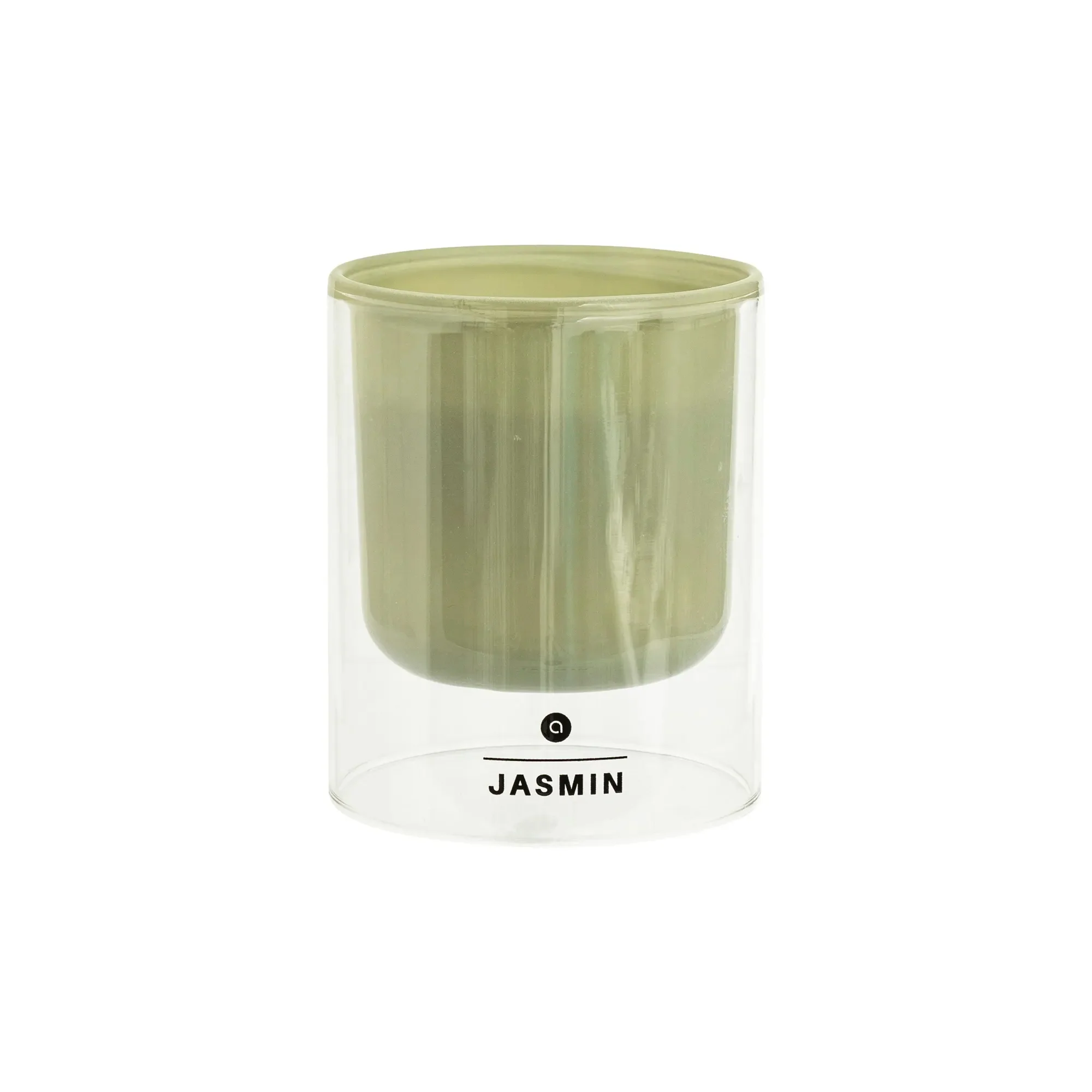 Atmosphera 220g Ilan Jasmine Scented Candle Green