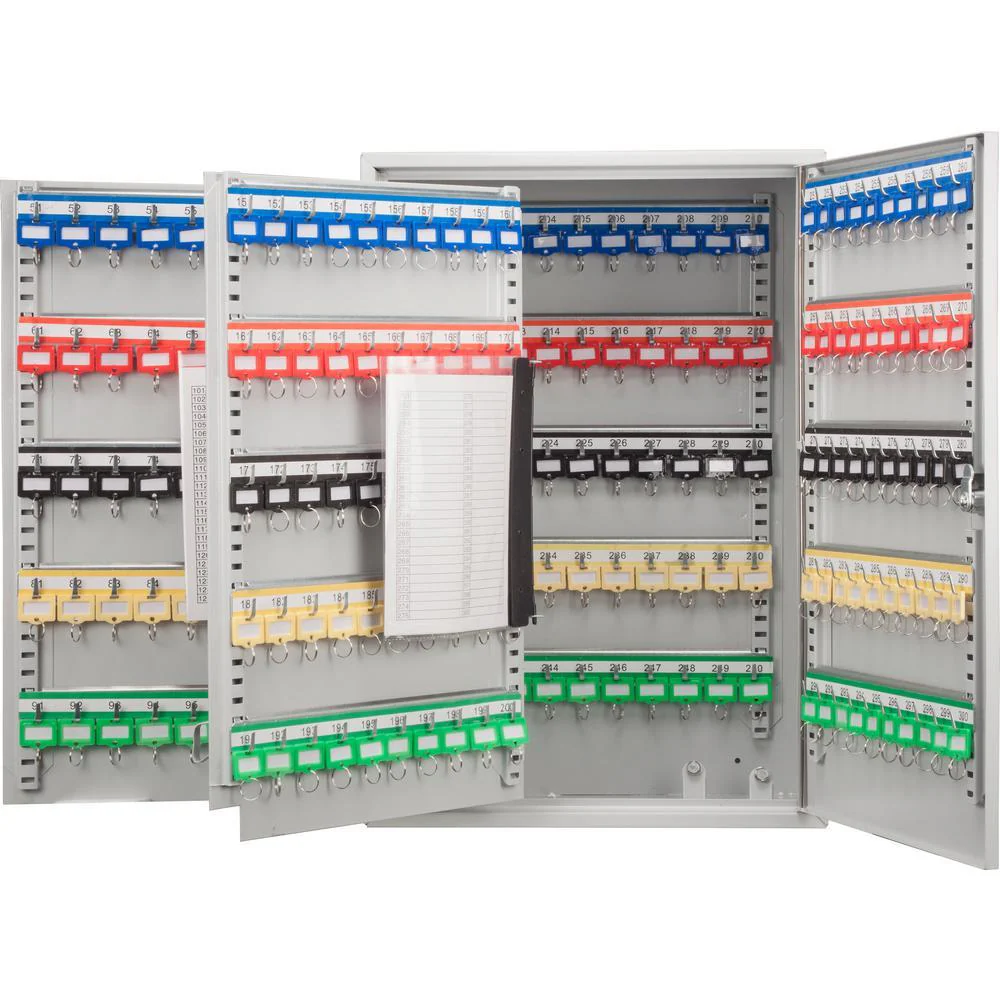 Barska CB13238 300 Keys Adjustable Key Cabinet Lock Box Gray