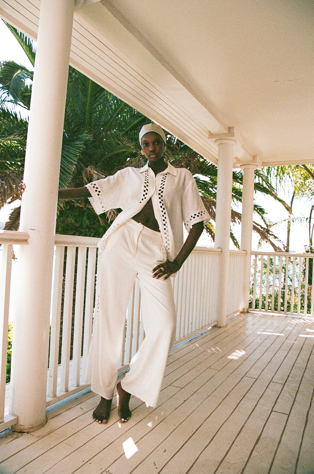 SAMPLE-Alyssia Pants - White