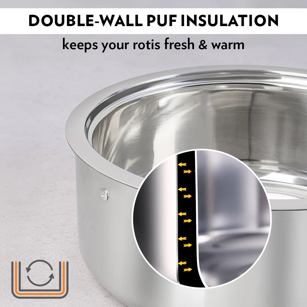 Borosil Servefresh Roti Server, 1.1L