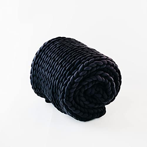 Weighted Blanket, Hand Woven Chunky Knit Breathable and Cooling, Machine Washable