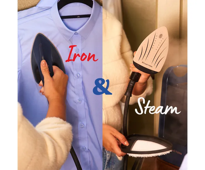 Russell Hobbs Steam Genie Maestro鈩?2-in-1 Handheld Steamer 鈥?27600