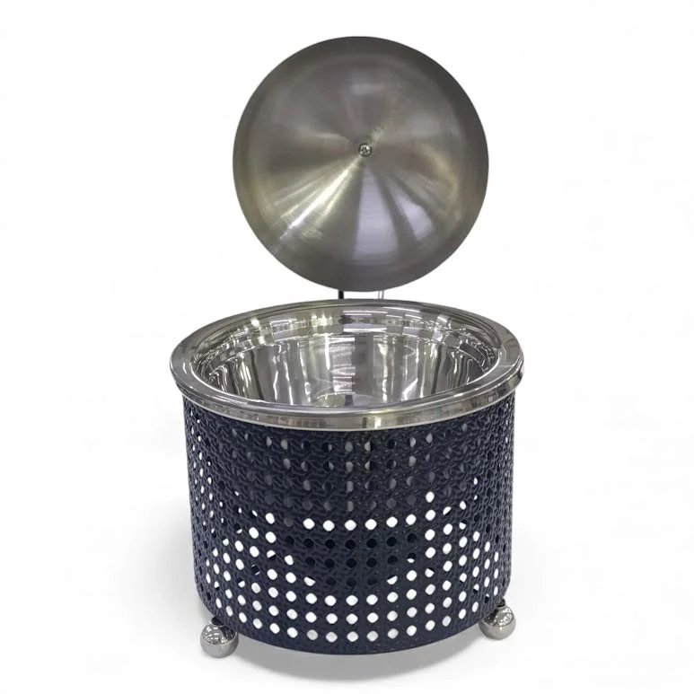 1.5Lt Chafing Dish with Mesh Design Black & Stainless Steel