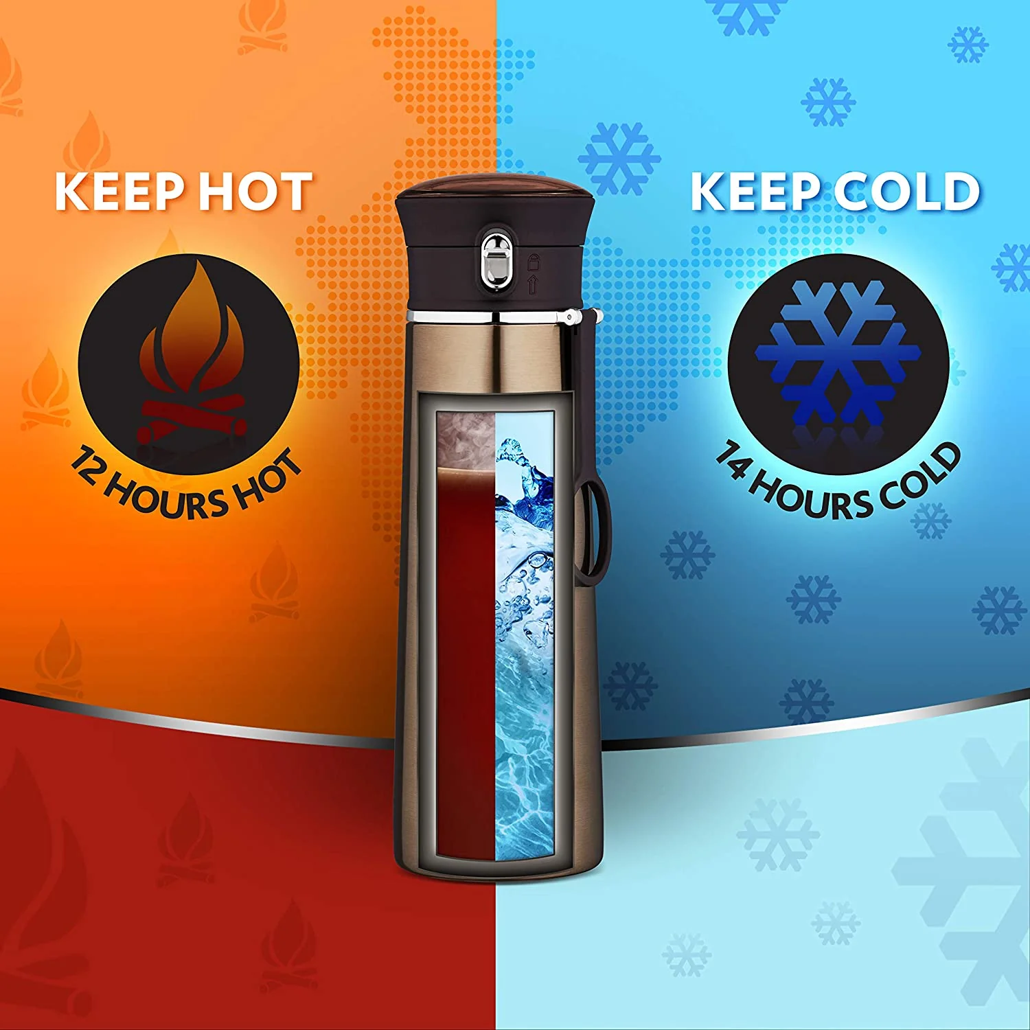 Borosil Travelease Brown, 420ml