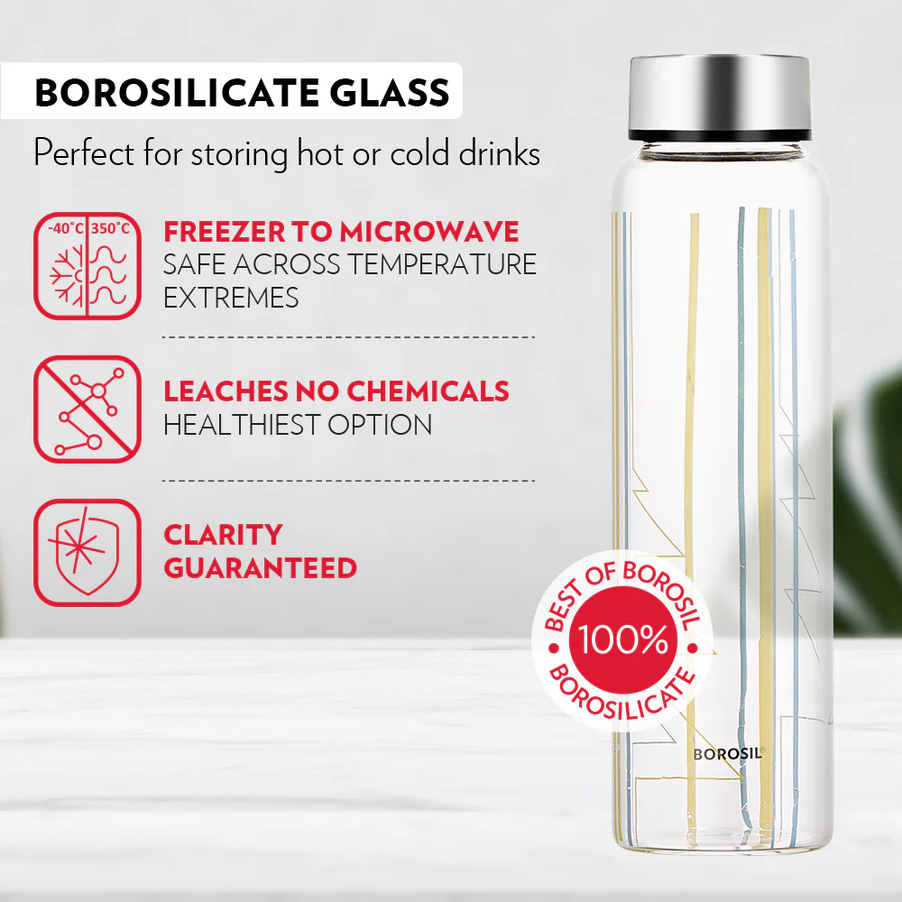 Crysto Wide Mouth Sintra Glass Bottle