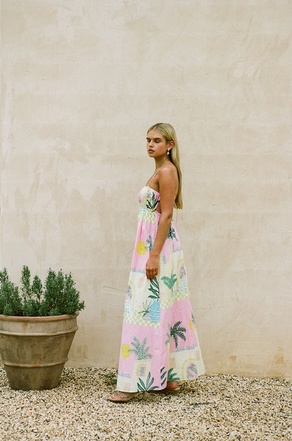 SAMPLE-Catie Dress - Vista Pink