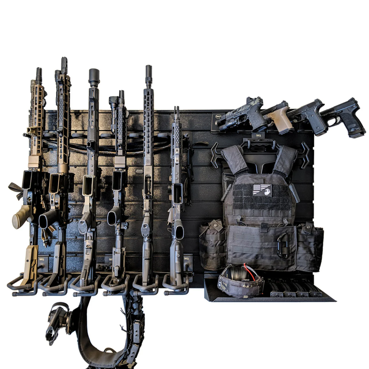 Hold Up Displays Gun Wall Bundle for 6 Rifles and 6 Pistols HD90