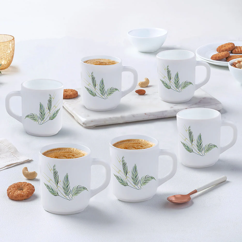 Larah by Borosil Breeze Mug Set, 240ml x 2