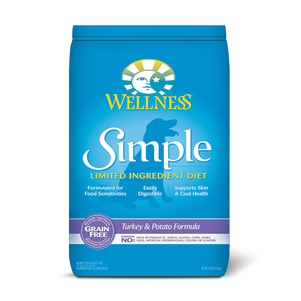 Wellness® Simple® Limited Ingredient Diet Grain Free Turkey & Potato Formula Dog Food 26 Lbs
