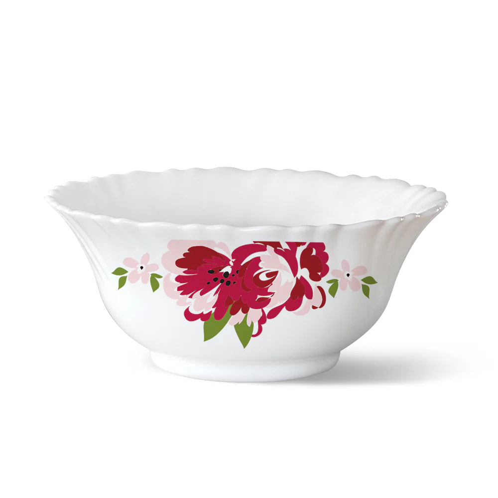 Larah by Borosil Rose Red 6 pc Soup Bowl