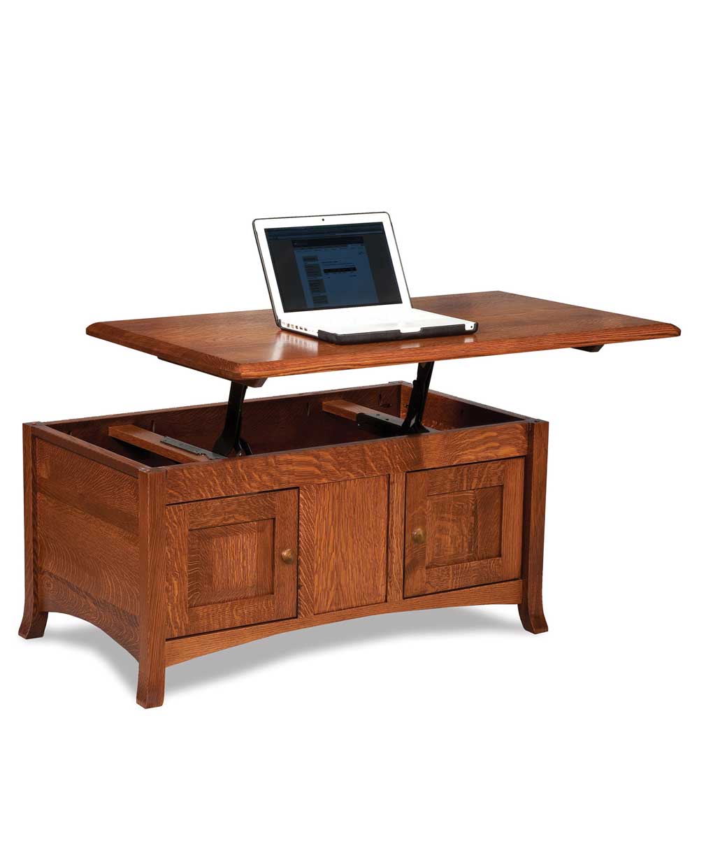 Amish Carlisle Enclosed Lift Top Coffee Table with Doors