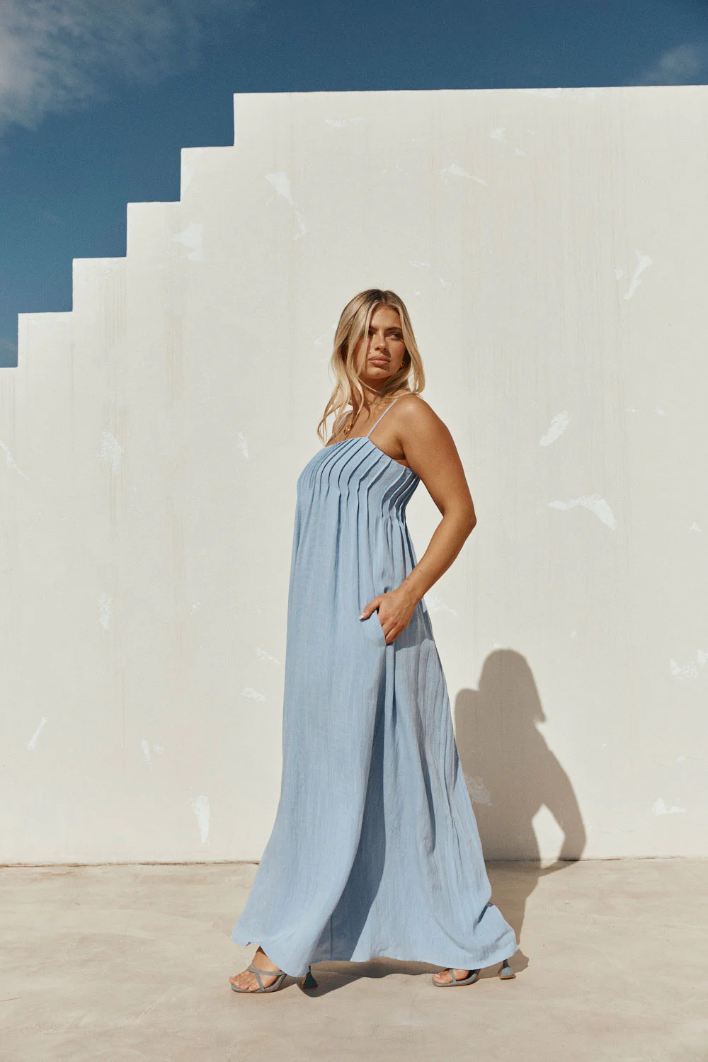 SAMPLE-Ada Dress - Blue