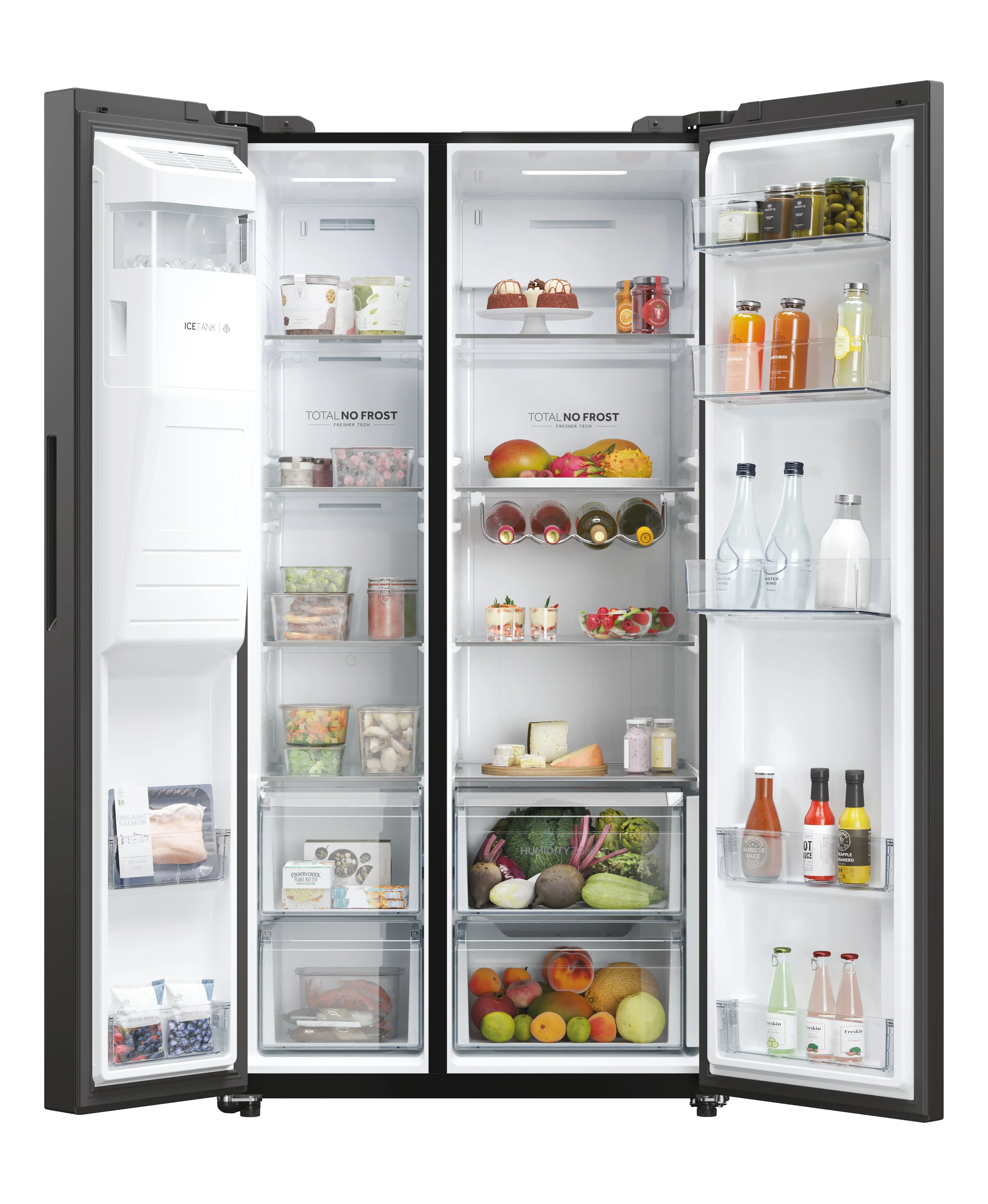 Haier Series 5 Black American Fridge Freezer | HSW59F18EIPT