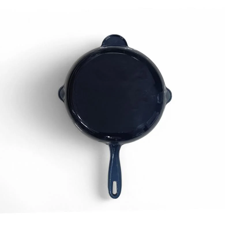 Aqua Enamel Cast Iron Fry Pan Grey