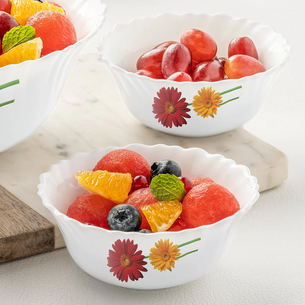 Larah by Borosil Zinnia Pudding Set, 5 pc (Mini)