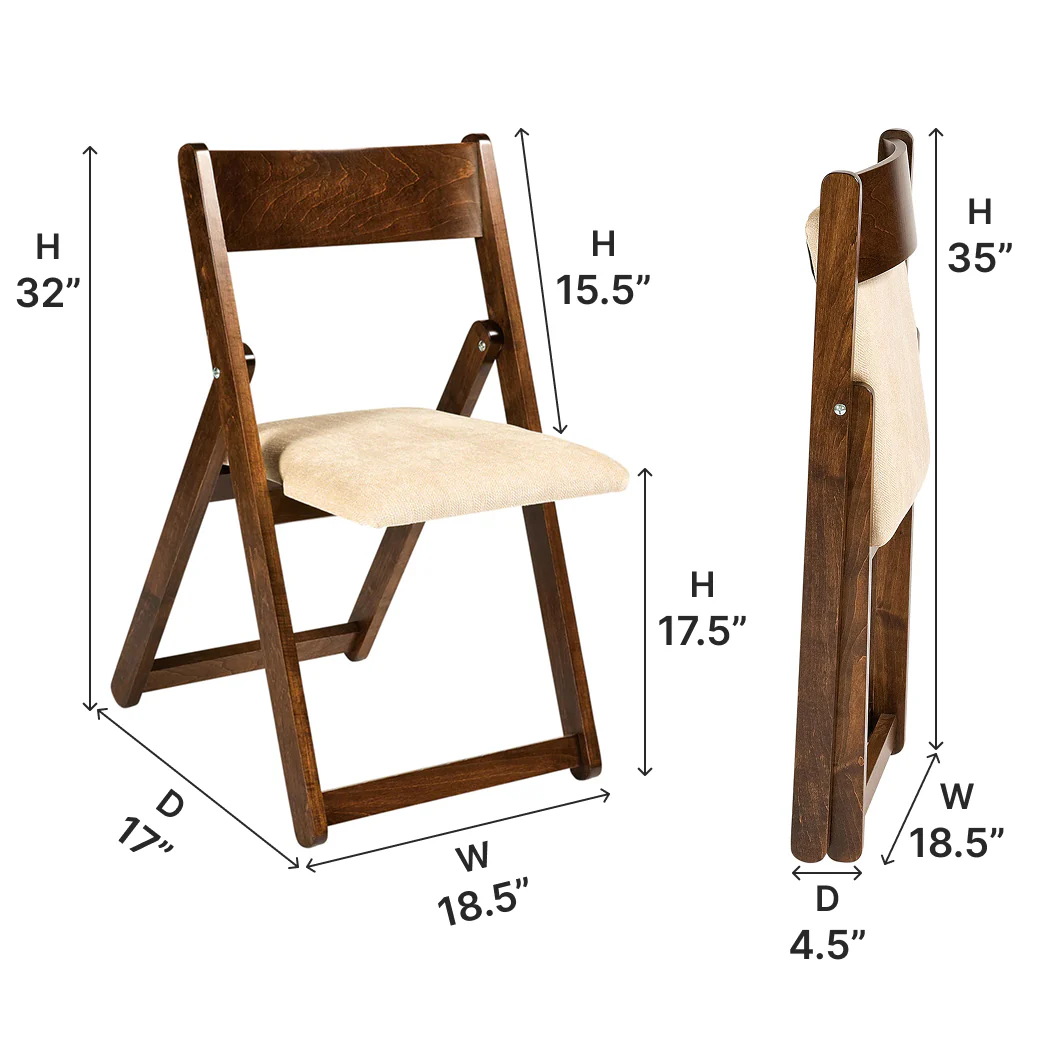 Amish Folding Dining Side Chair