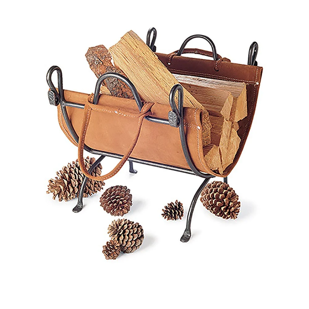 Folding Log Carrier, Vintage Iron