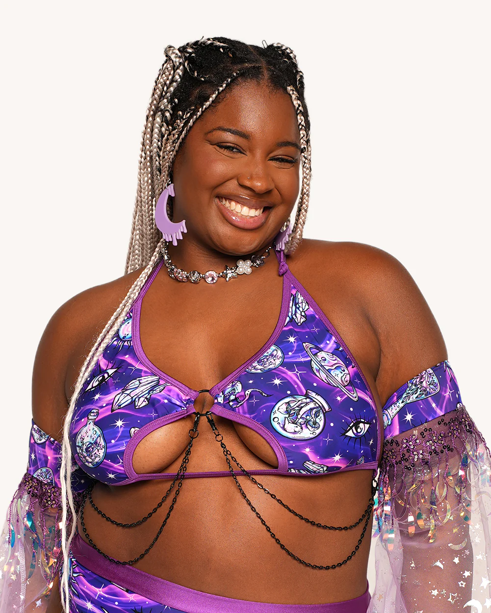 Rolita Couture x iHR Metaphysical Mami Rebel Chain Top