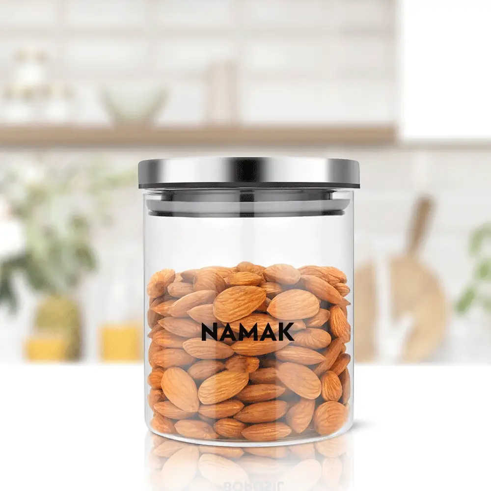 Classic Glass Jar with SS Lid, Personalise