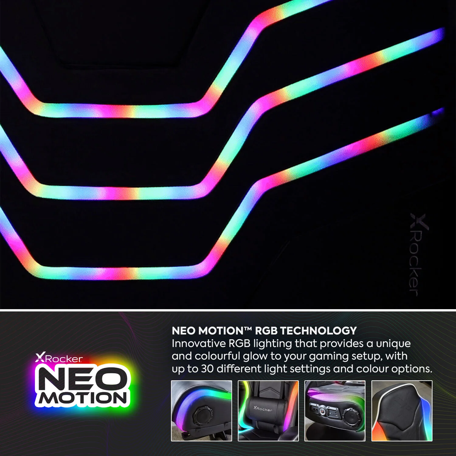 Cosmos LED Single Gaming Bed in a Box - Black RGB