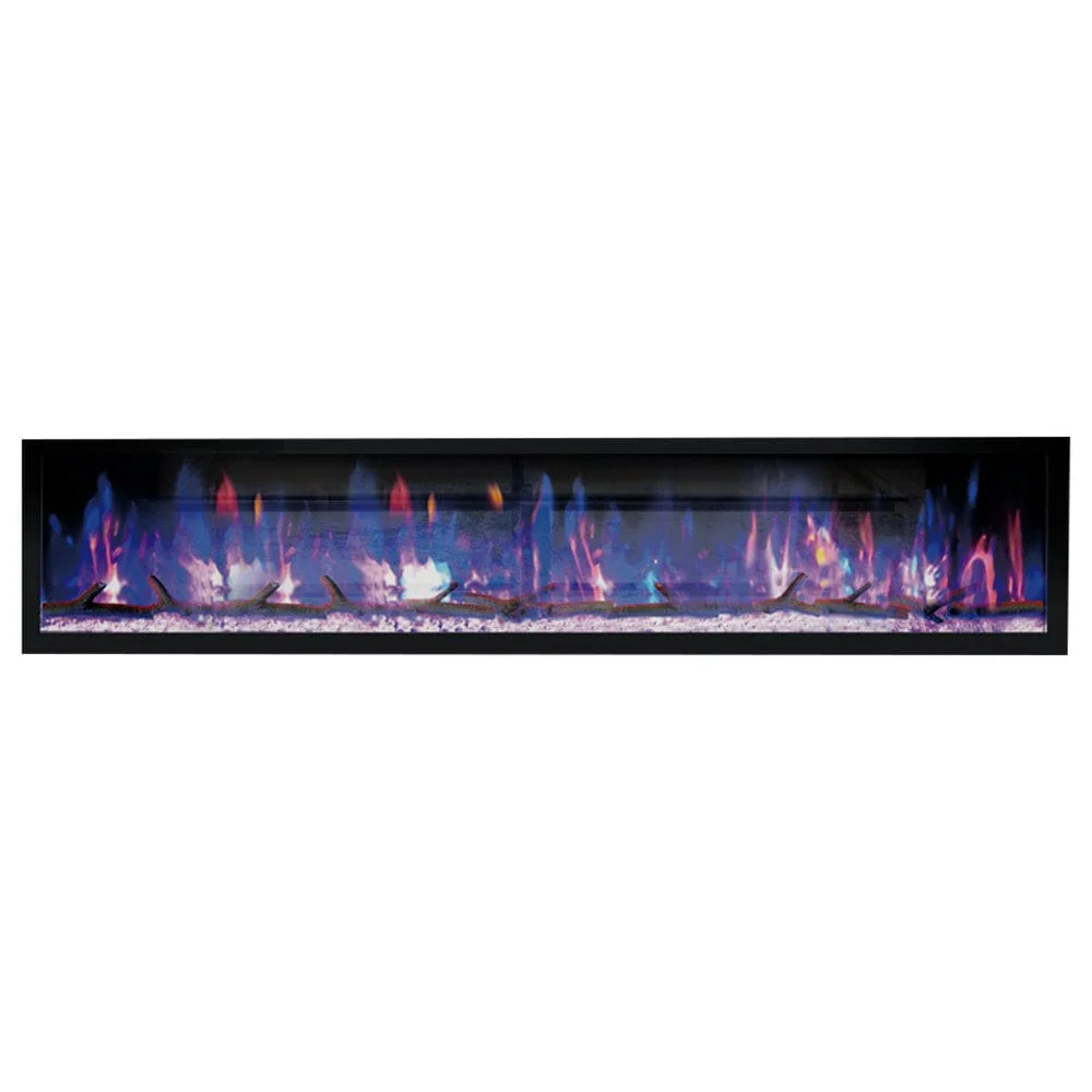 Dynasty 74-in Cascade Linear Electric Fireplace