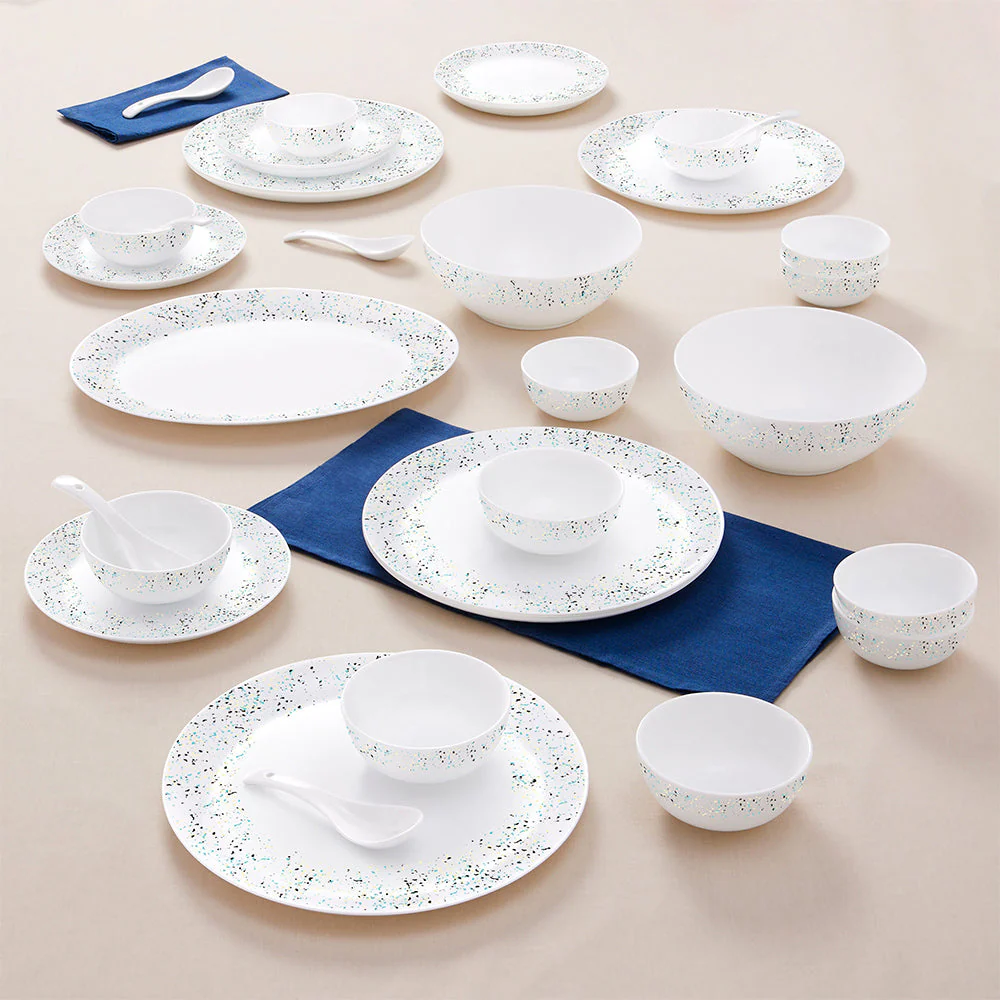 Larah by Borosil Riva Dinner Set, 10 pc