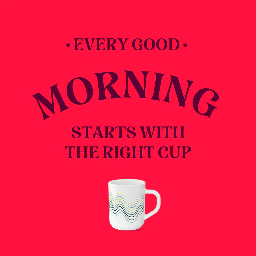 Larah by Borosil Mia Mug Set, 240ml x 2