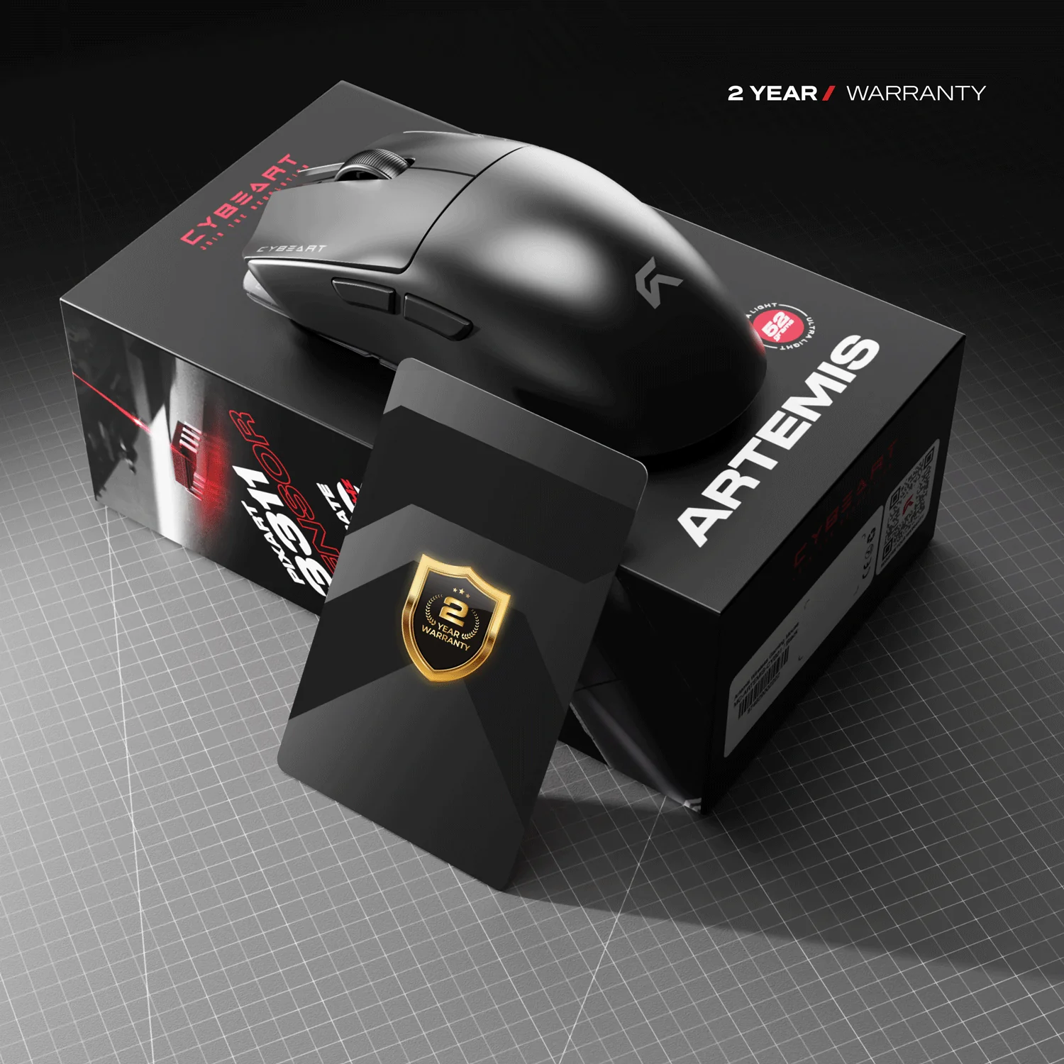 Artemis | 1K 52g Ultra-light Hot-Swap Tri-Mode Gaming Mouse