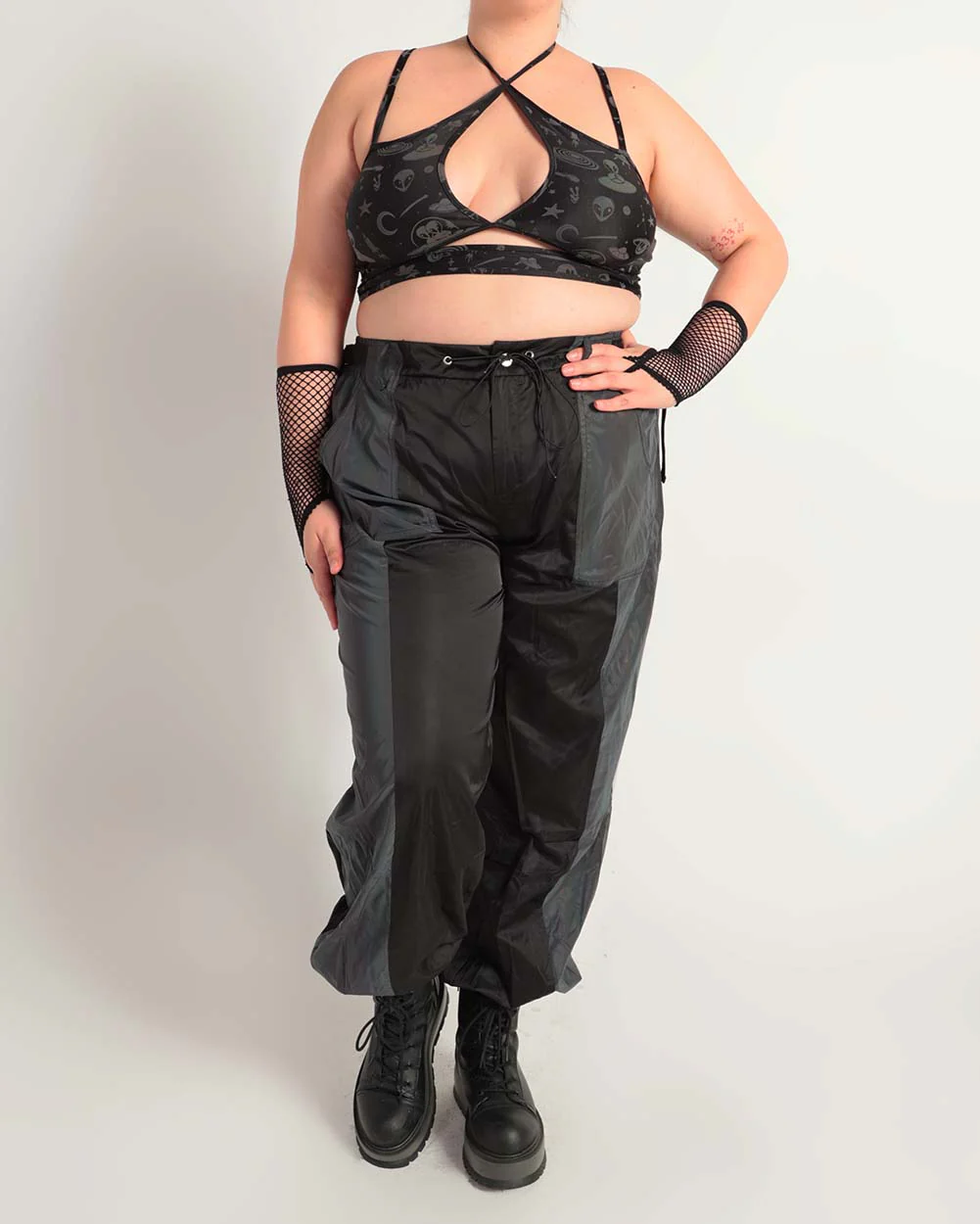 Time 2 Get Lit Rainbow Reflective Cargo Joggers