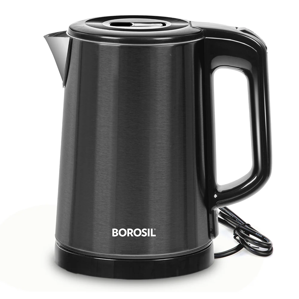 Borosil Cooltouch CT08 SS Electric Kettle, 1L