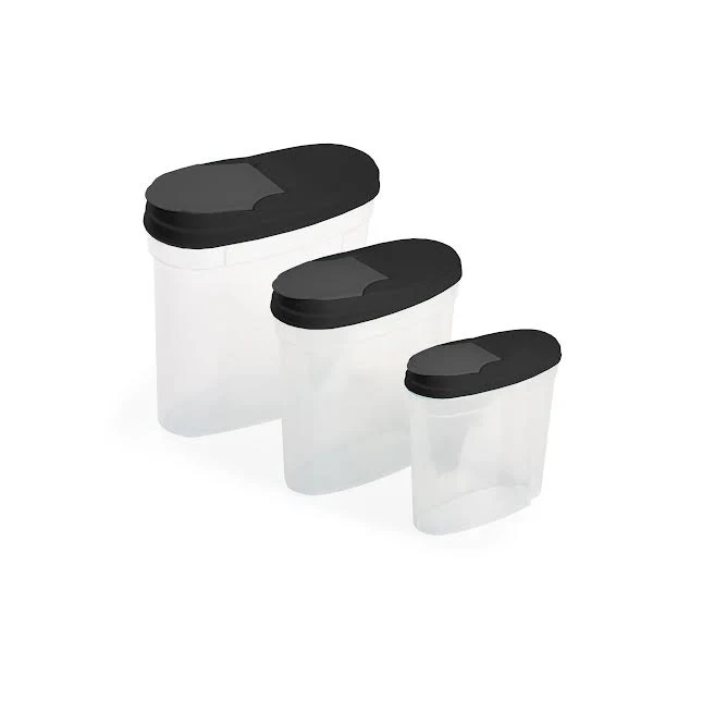 CH 3 Piece Cereal Dispenser Set Black