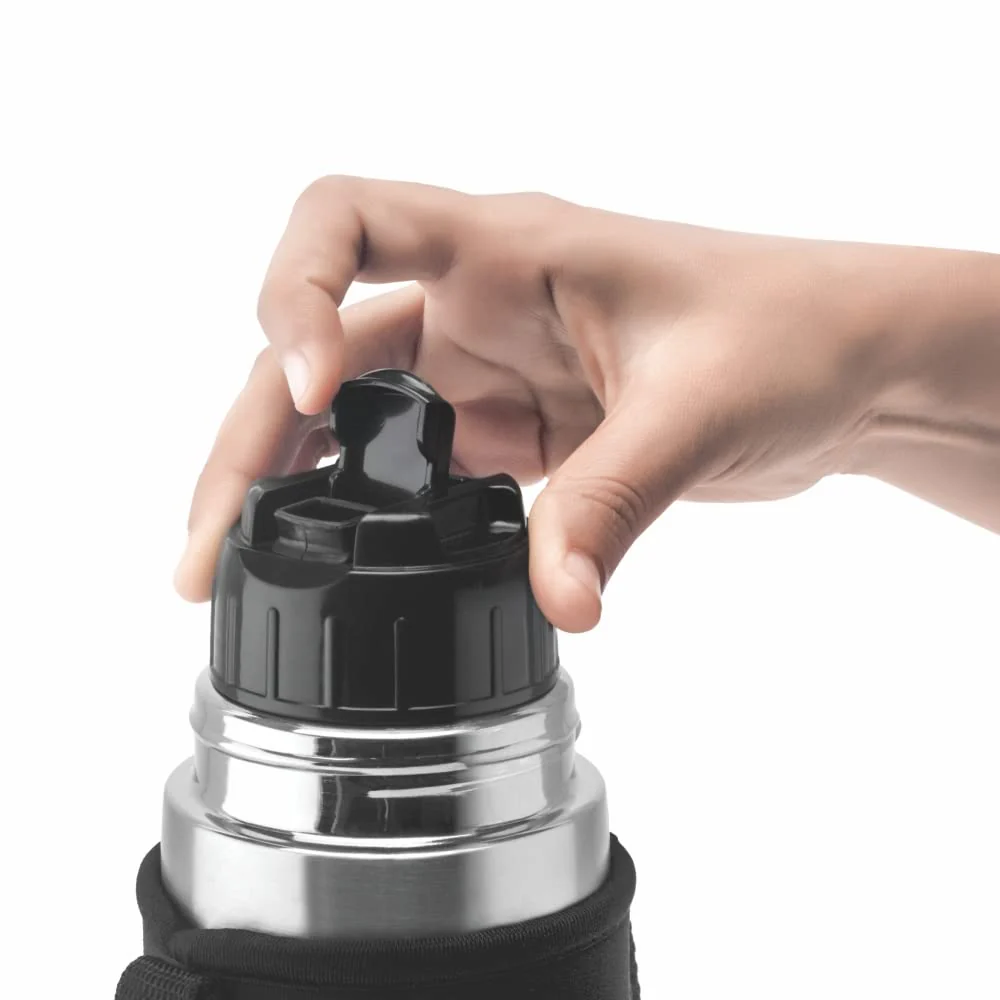 Borosil Thermo Flask, Black-CP