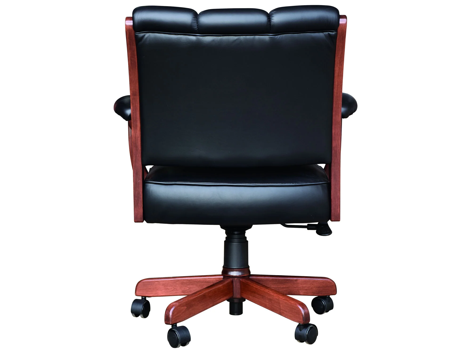 Amish Edelweiss Arm Desk Chair with Gas Lift