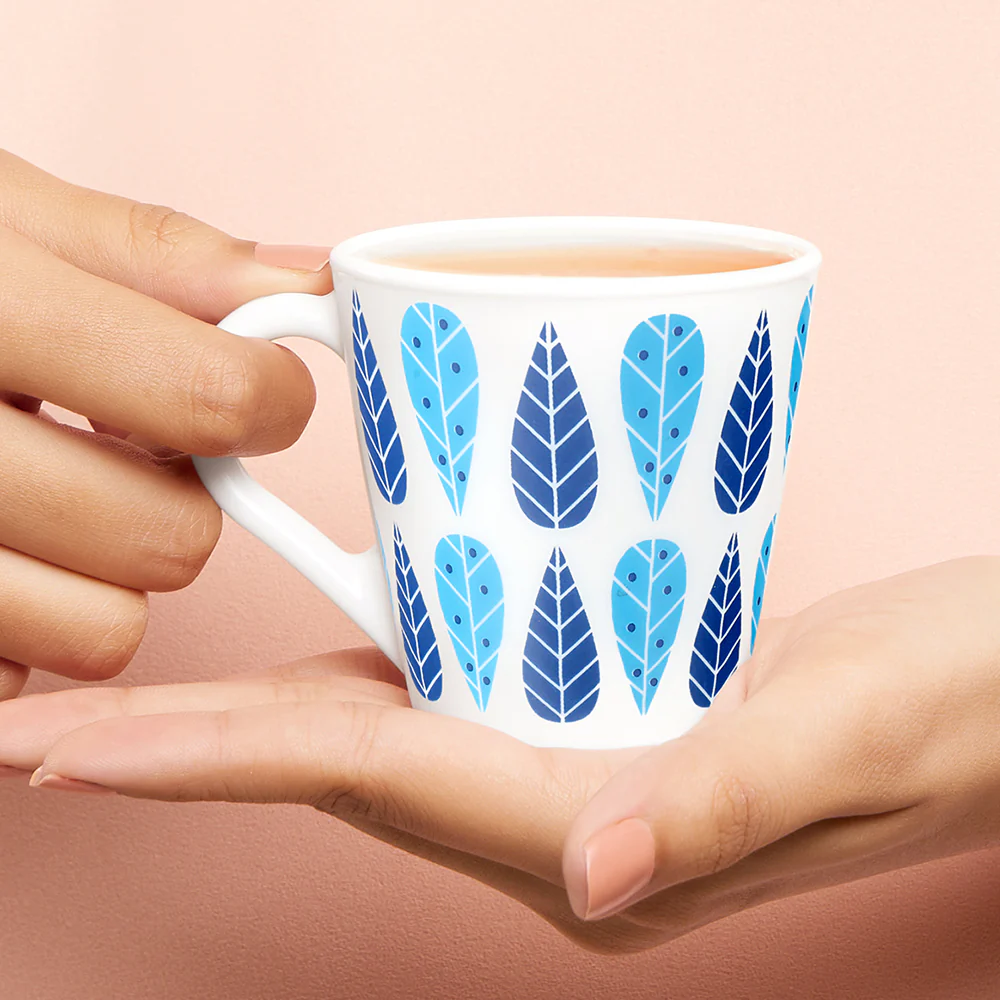 Larah by Borosil Novelty Fable Mug Set, 160ml x 6