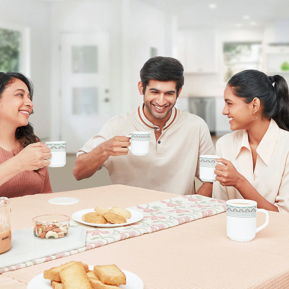 Larah by Borosil Classic Mug Set, 240ml x 2