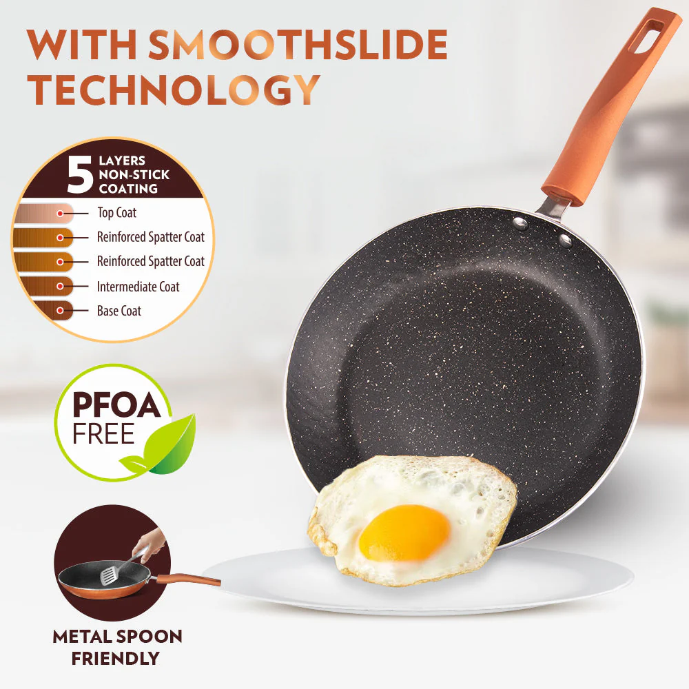 Borosil Russet Cookware Set, 4 Pc