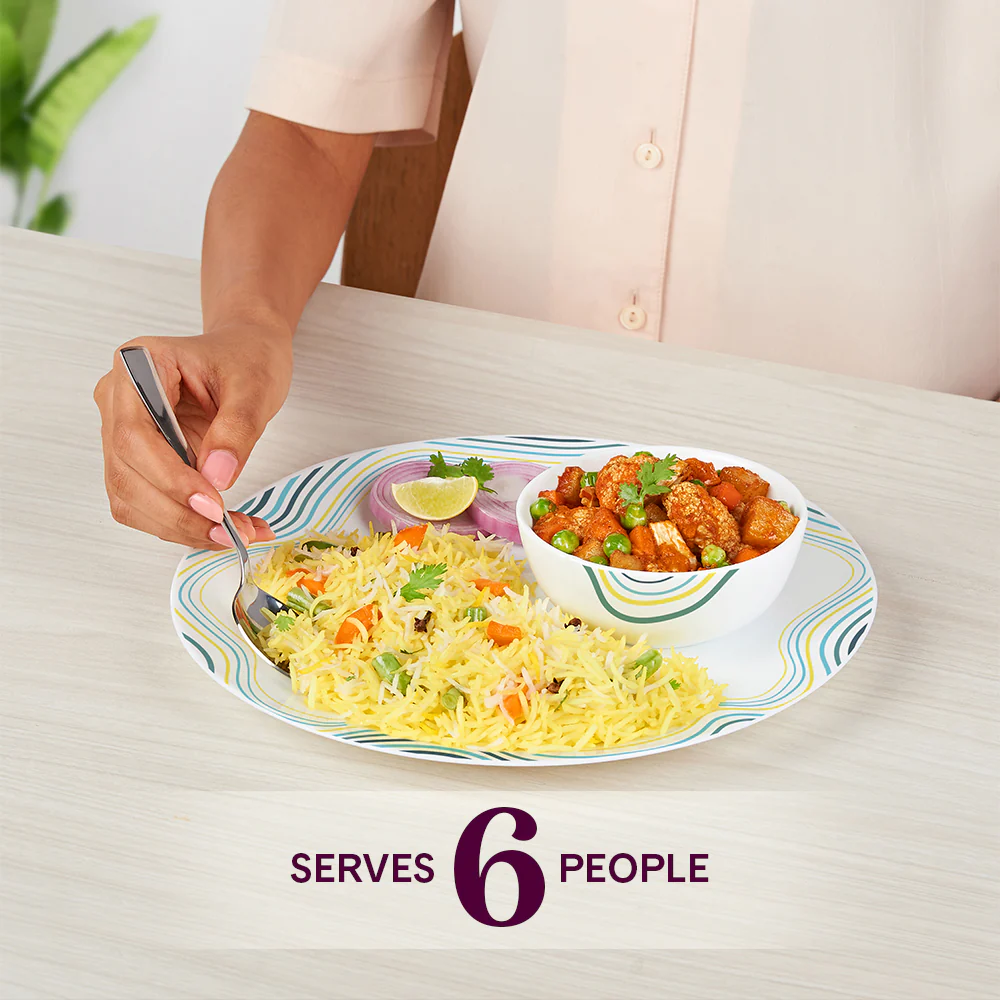 Larah by Borosil Mia Dinner Set, 27 pc