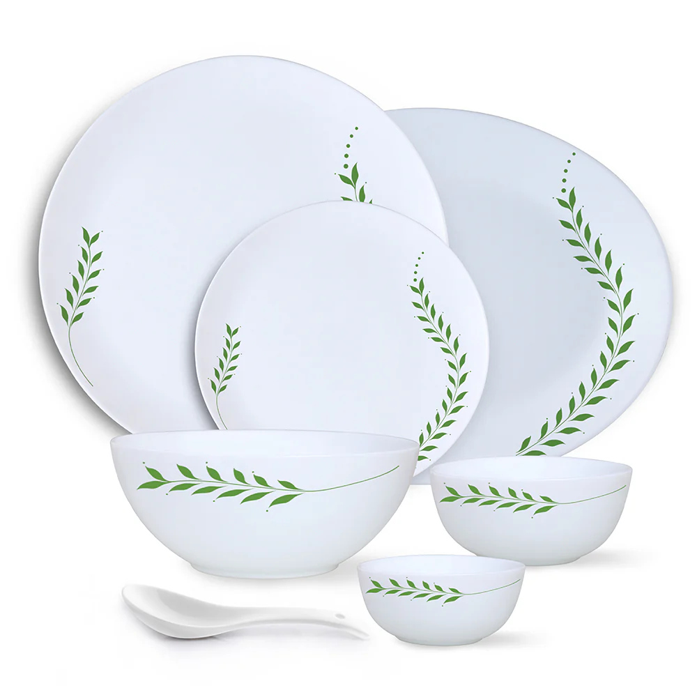 Larah by Borosil Botanica Dinner Set, 33 pc