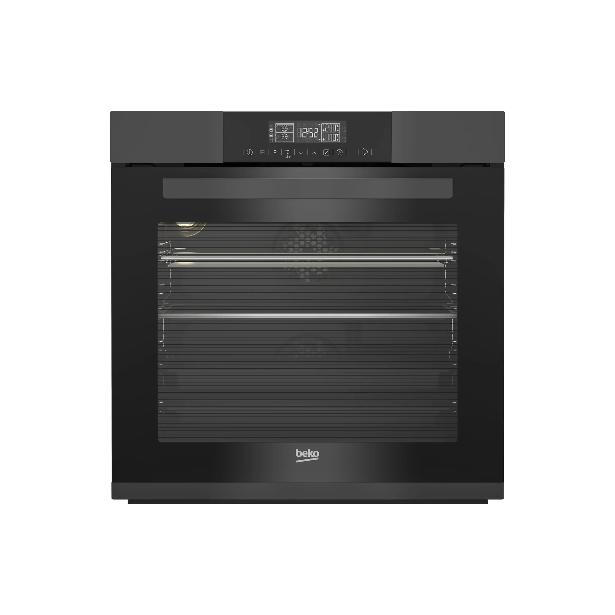 Beko 60cm BI Oven Split & Cook MultiFunction Anthracite Oven Inox