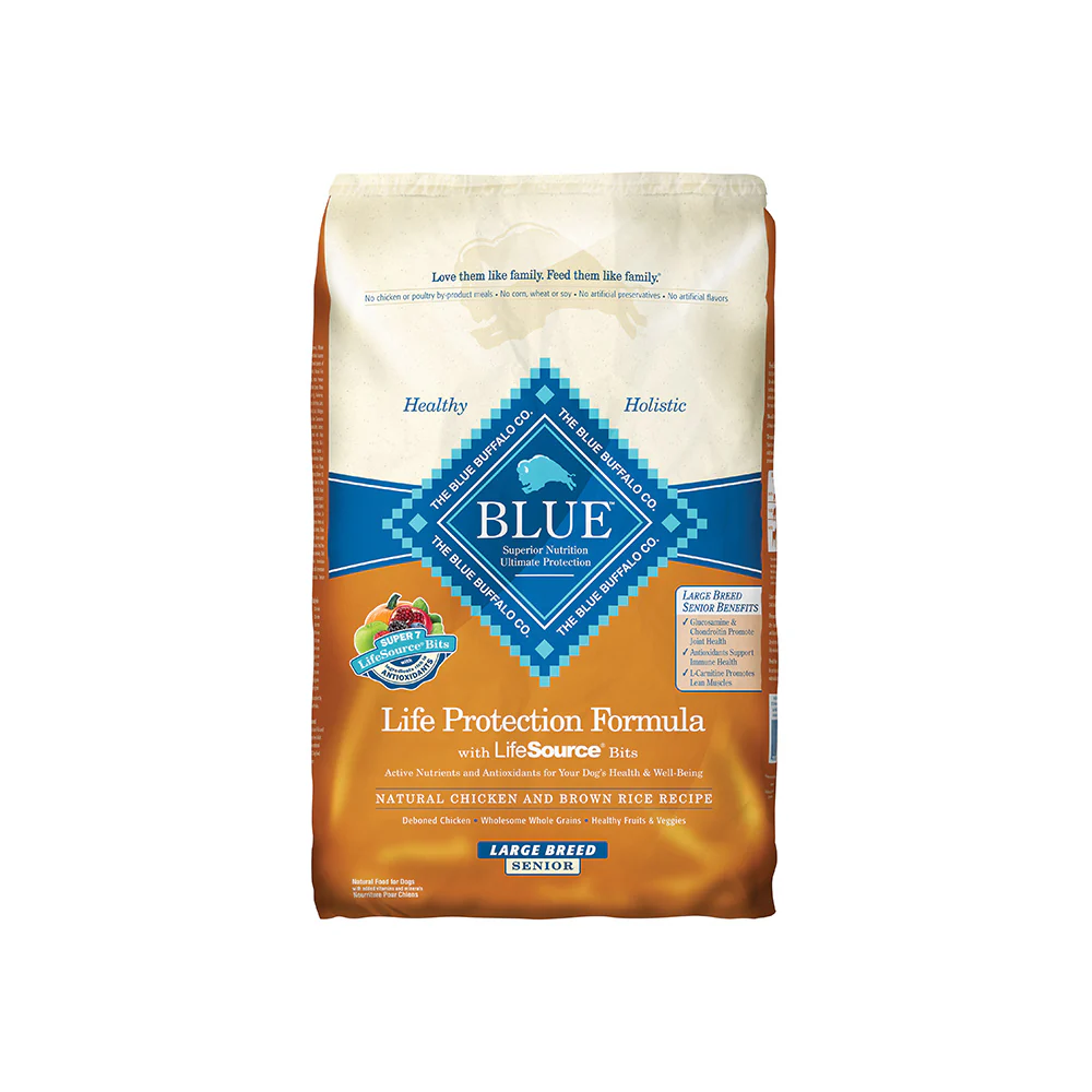 Blue Buffalo® Life Protection Formula® Chicken & Brown Rice Recipe Large Breed Senior Dog Food 30 Lbs