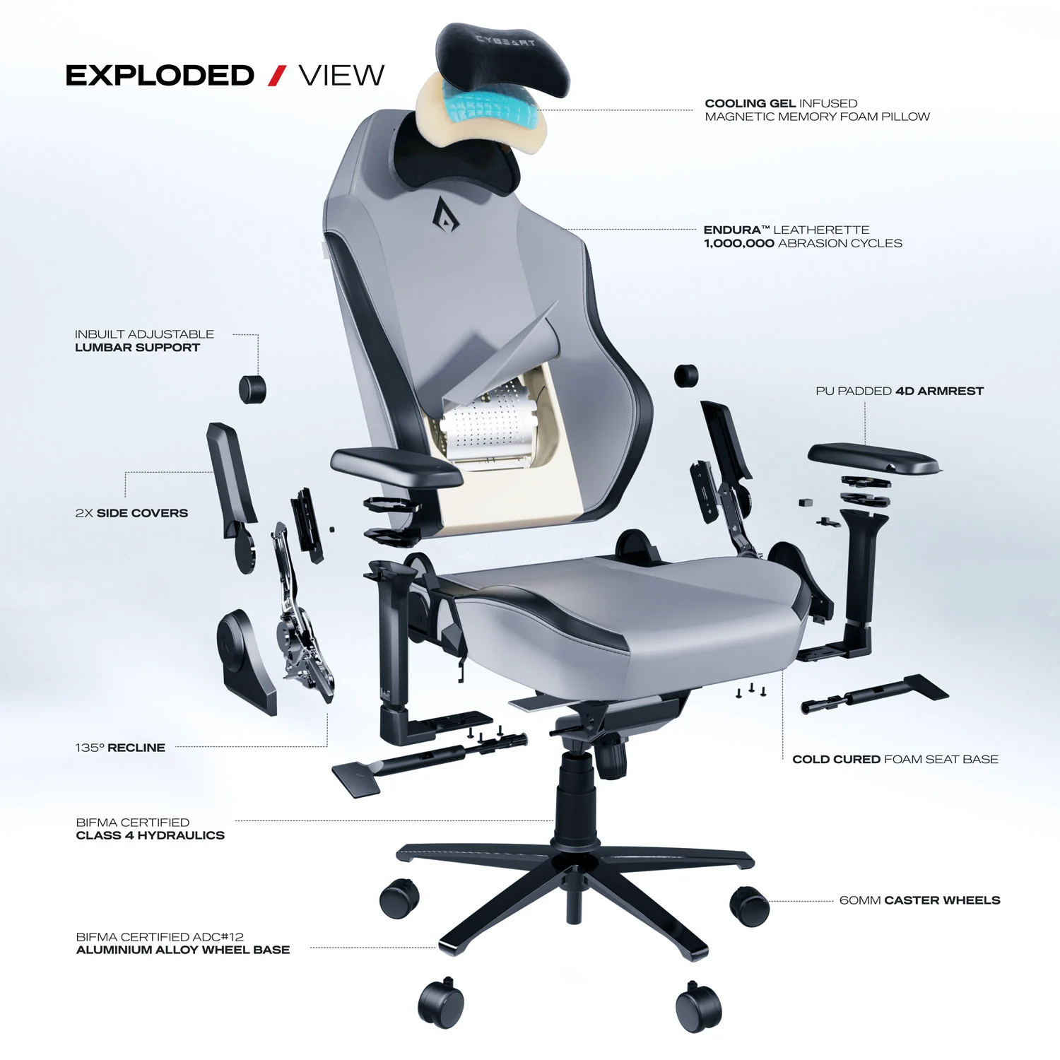 Apex Series - X11 Gray Gaming Chair