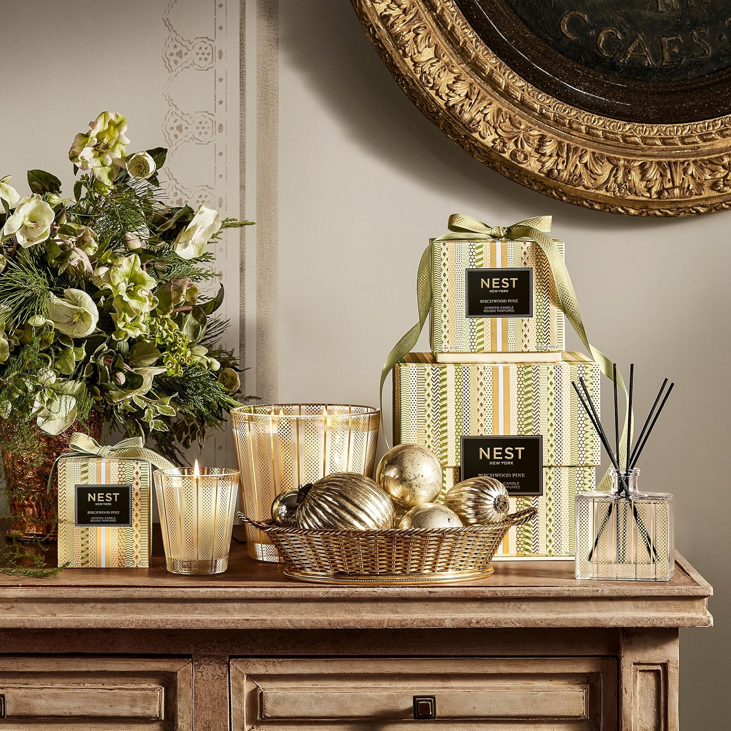 Scented Classic Candle, Holiday - 8.1 oz - Up to 60-Hour Burn Time - Reusable Glass Vessel