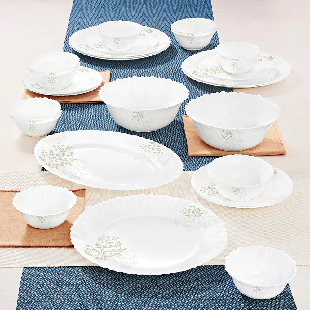 Larah by Borosil Ingot Dinner Set, 27 pc