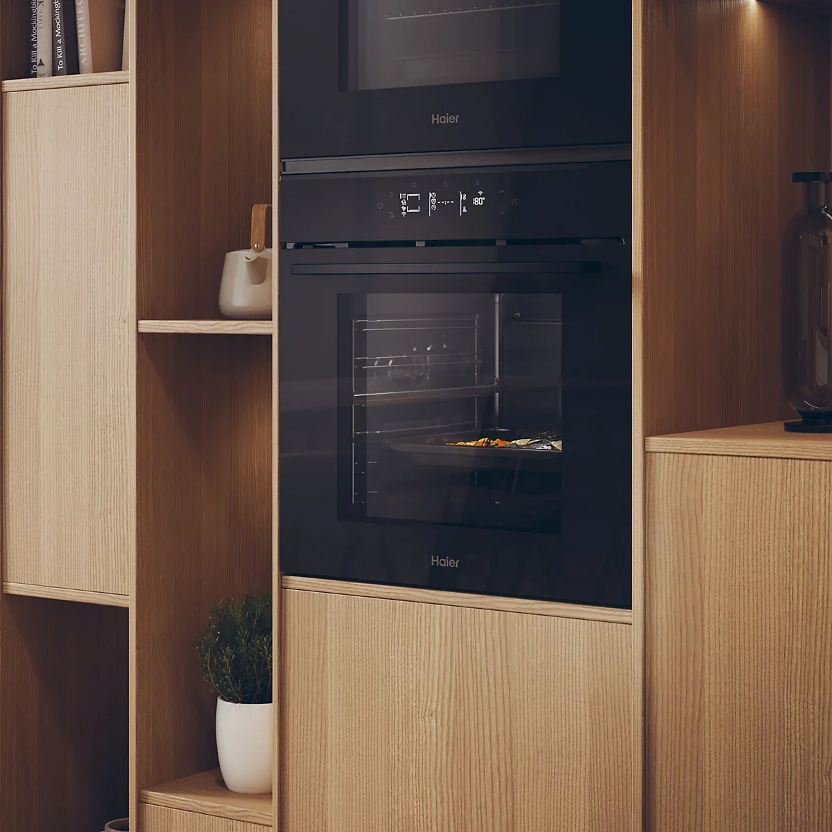 Haier iD Series Built-in Single Multi-function Electric Oven - Black | H6 ID25G3YTB1