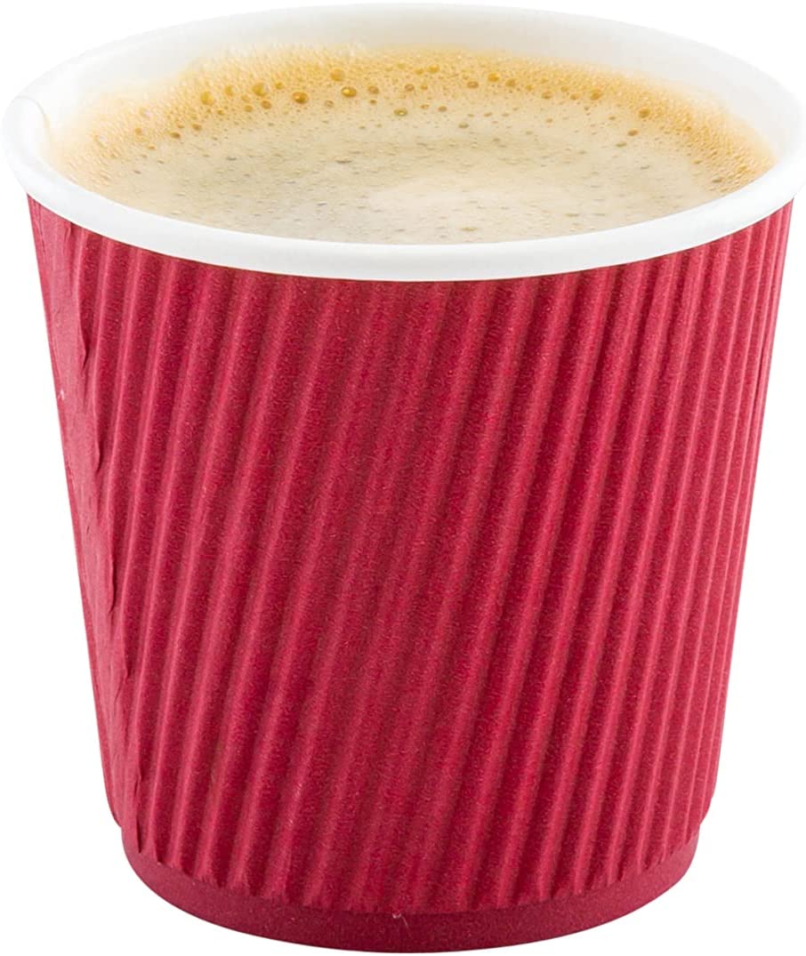 500-CT 4 oz Hot Beverage Cups Eco-Friendly Recyclable Paper - Insulated - Wholesale Takeout Coffee Cup