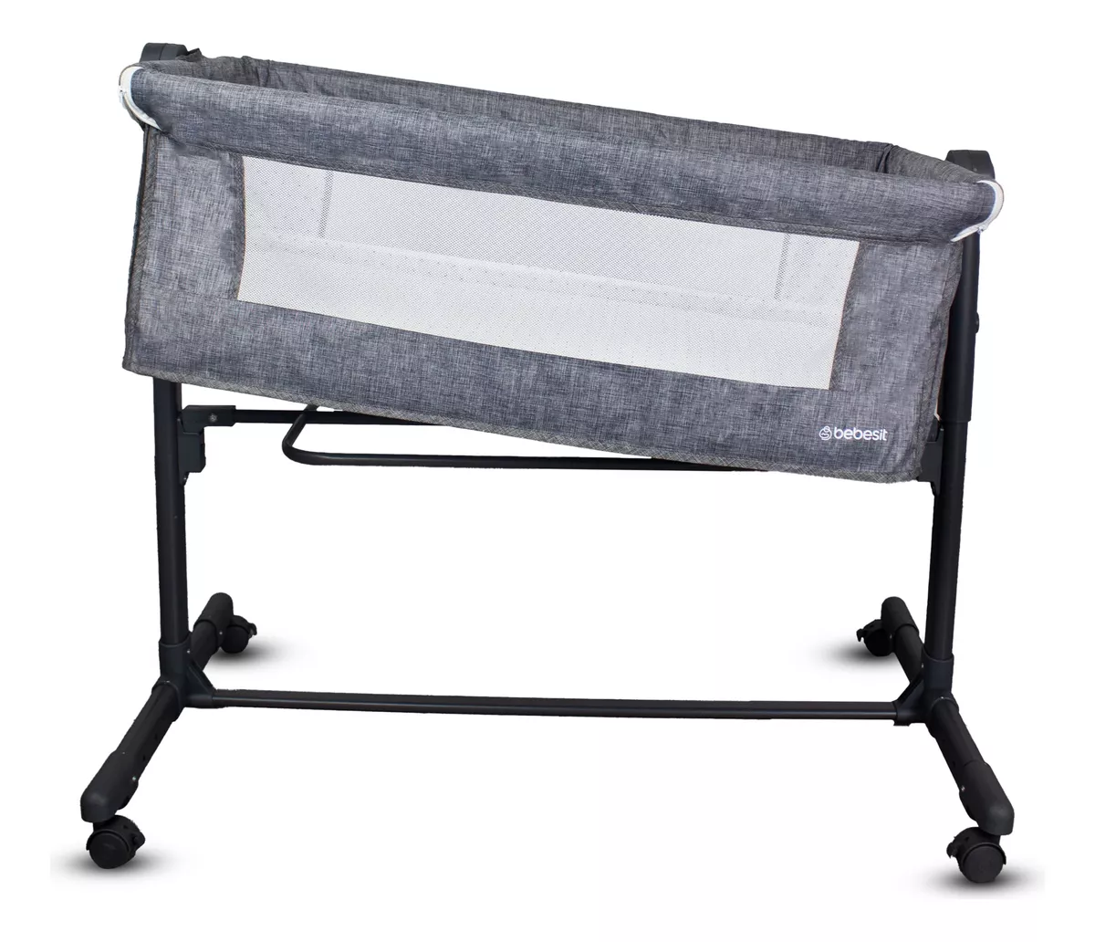 CUNA COLECHO SIDE BY SIDE GRIS BEBESIT