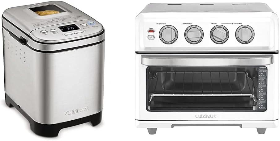 Bread Maker Machine, Compact and Automatic, Customizable Settings, Up to 2lb Loaves