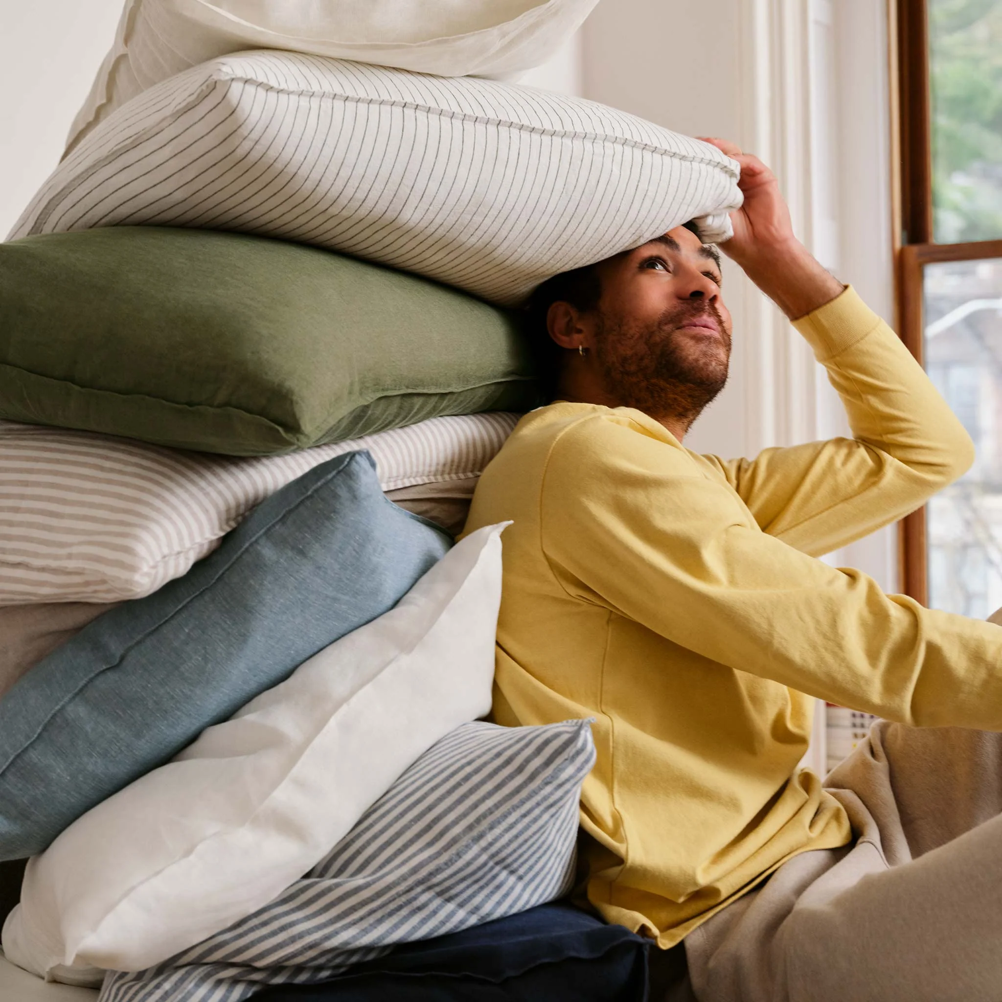 Washed European Linen Pillowcase Set