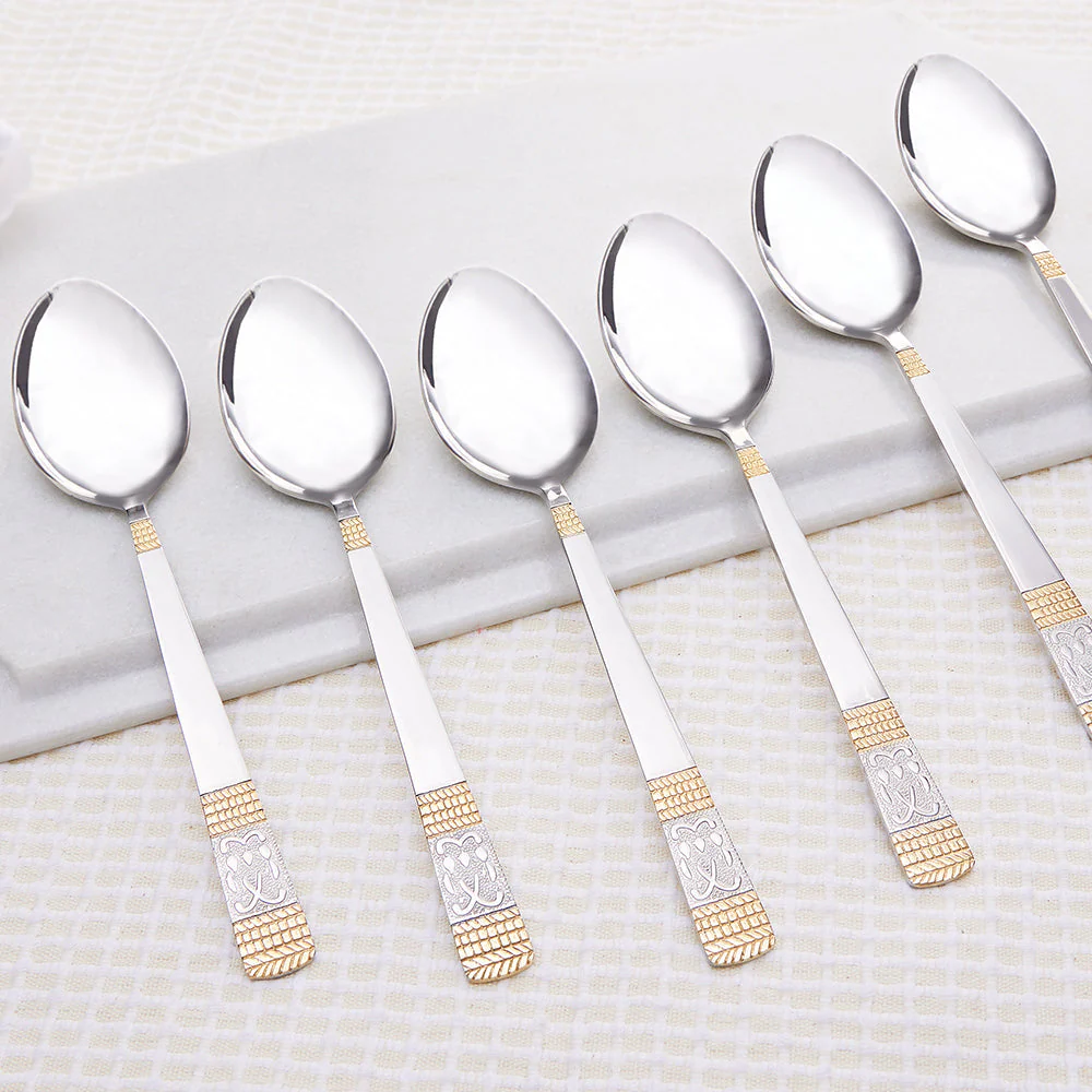 Borosil Venice Dinner Spoon, Set of 6-18.3 cm