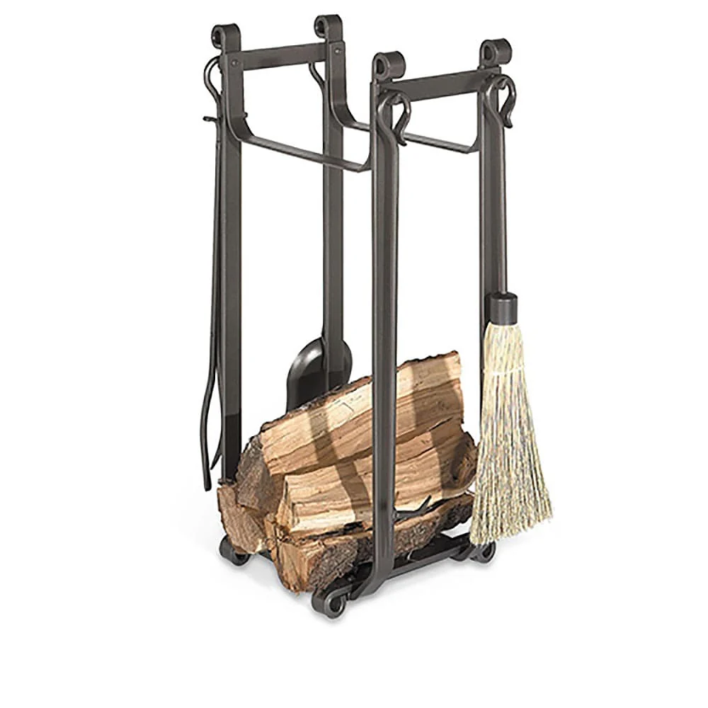 Forged Iron Hearth Center, Vintage Iron